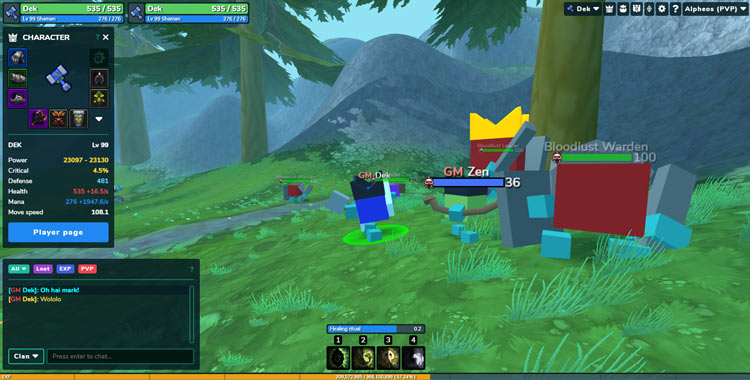 Fully reworked Hordes.io user interface in Alpha 25
