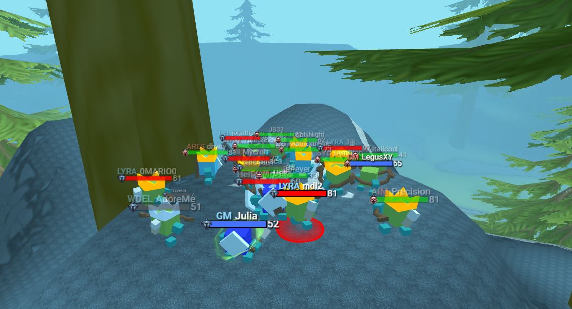 Dancing in the center of the map